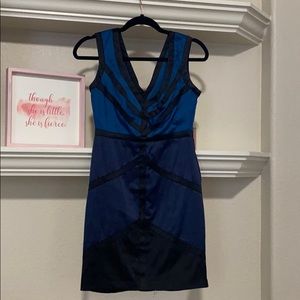 XOXO Blue Purple and Black Dress